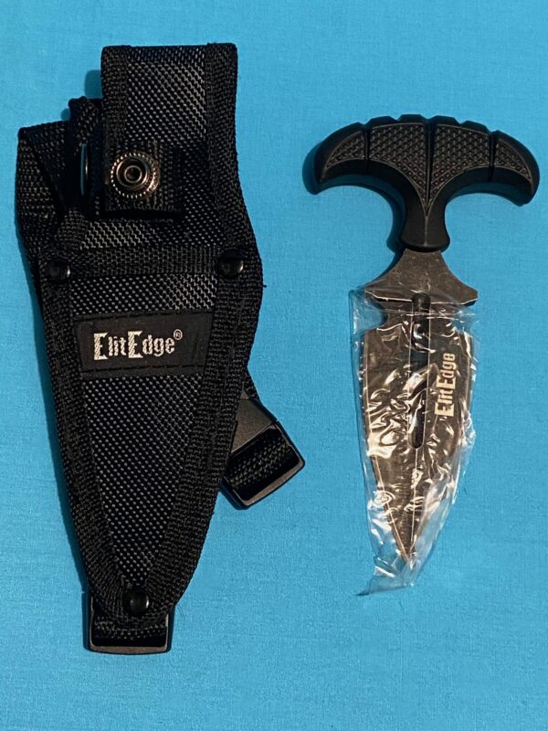 Boot Knife - Stonewash Blade Dagger with Black Handle - Image 4