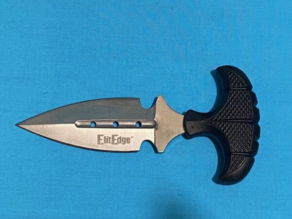 Boot Knife - Silver Blade Dagger with Black Handle - Image 8