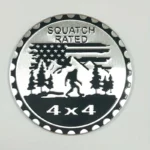 Squatch Rated 4x4 Metel Emblem for Autos