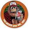 American USA Sasquatch Bigfoot "You Never Saw Me Bro" Bumper Sticker