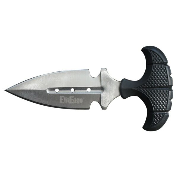 Boot Knife - Silver Blade Dagger with Black Handle