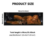 Canvas Print Bigfoot and Raccoon 36x12
