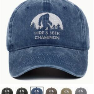 Hide and Seek Champion Bigfoot Embroidered Baseball Cap - Unisex