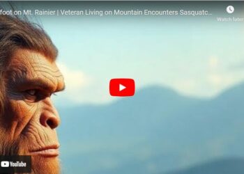 Bigfoot on Mt. Rainier in Washington State