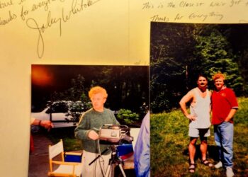 Great memories sitting around the fire pit in my front yard at night after filming