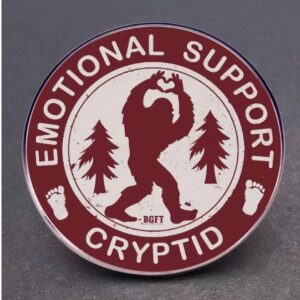 Emotional Support Crypted - Alloy Pin - Sasquatch Approved