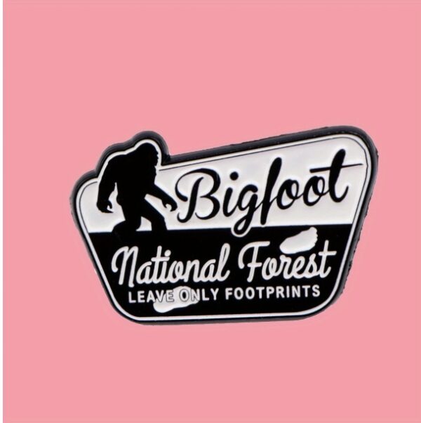 Bigfoot National Forest Enamel Pin - Leave Only Footprints