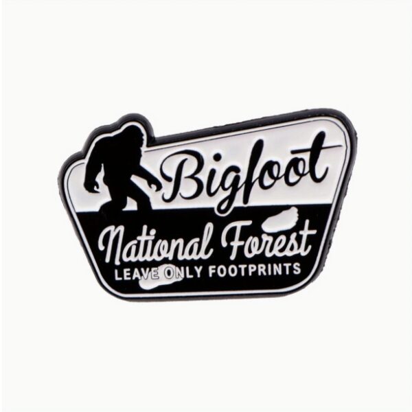 Bigfoot National Forest Enamel Pin - Leave Only Footprints