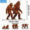 Sasquatch Couple SunCatcher Bigfoot Walking window decor 7 x 8