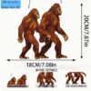 Sasquatch Couple SunCatcher Bigfoot Walking window decor 7 x 8