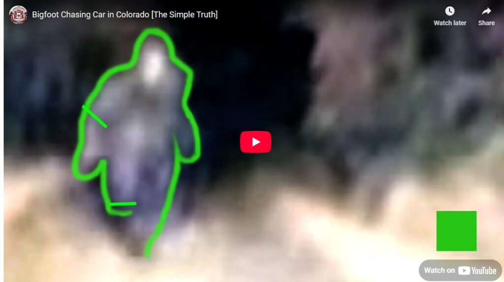 Bigfoot Chasing Car in Colorado [The Simple Truth]