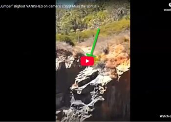 "Cliff Jumper" Bigfoot VANISHES on camera!