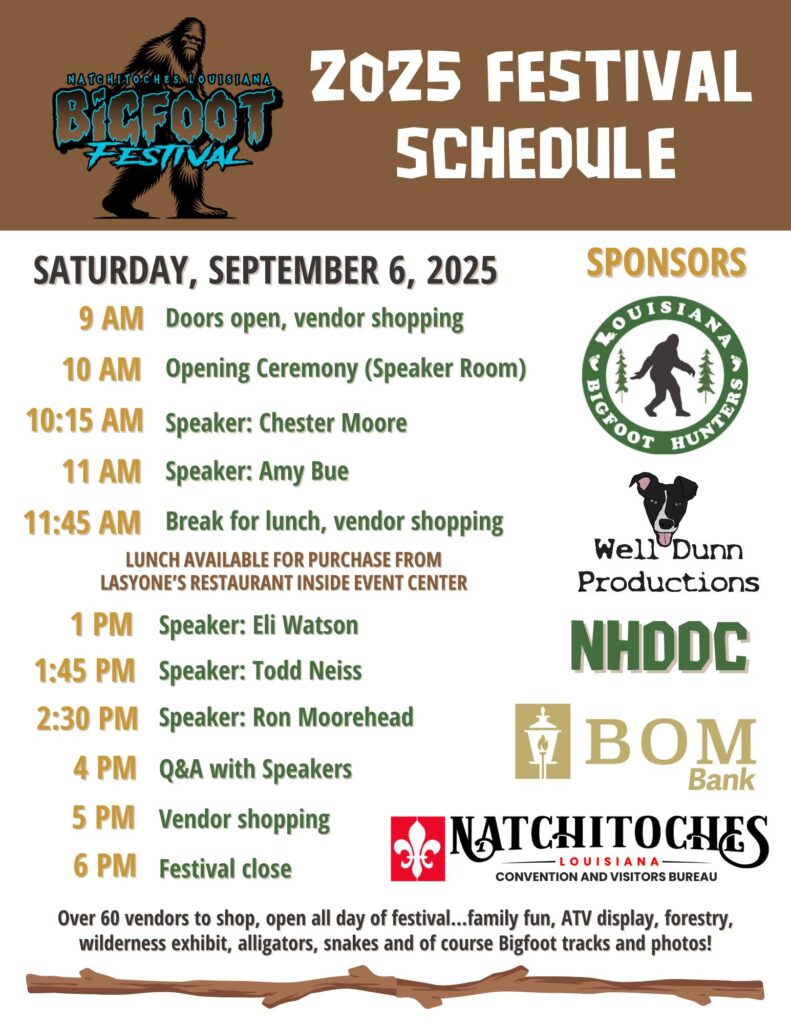 Natchitoches Louisiana Bigfoot Festival