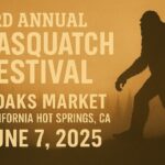 The 3rd Annual Sasquatch Festival is happening on June 7, 2025, at 7 Oaks Market, about an hour north of Porterville, CA, up Highway 56. Expect robotic dinosaurs, face painting, ga