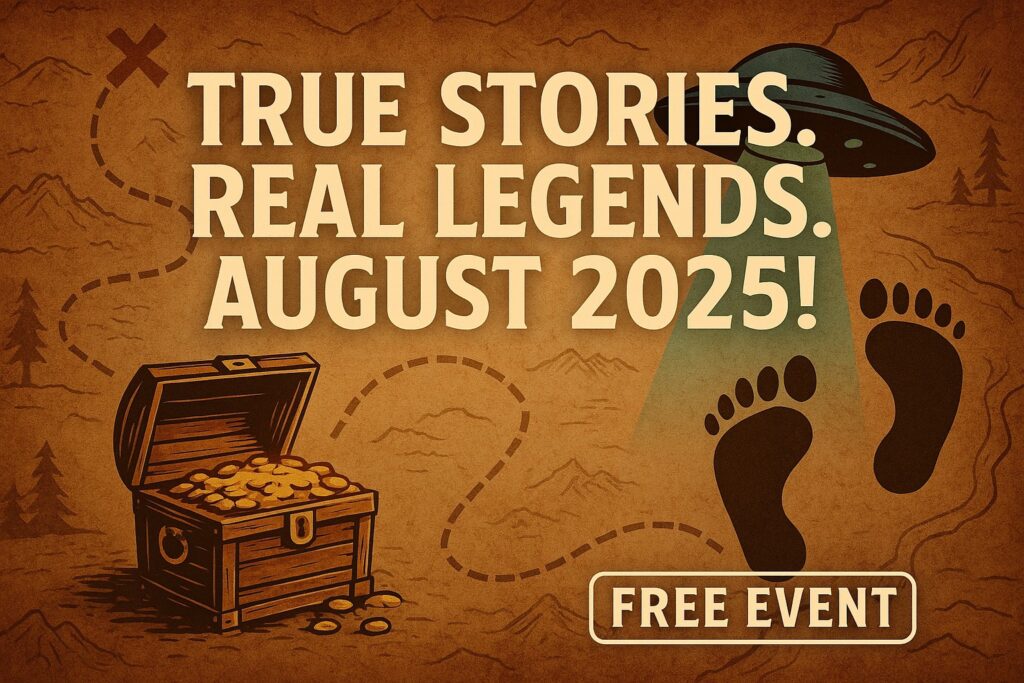 The Moon Lake Gathering is an annual event celebrating treasure hunting, Bigfoot, UFOs, and other mysteries! T
