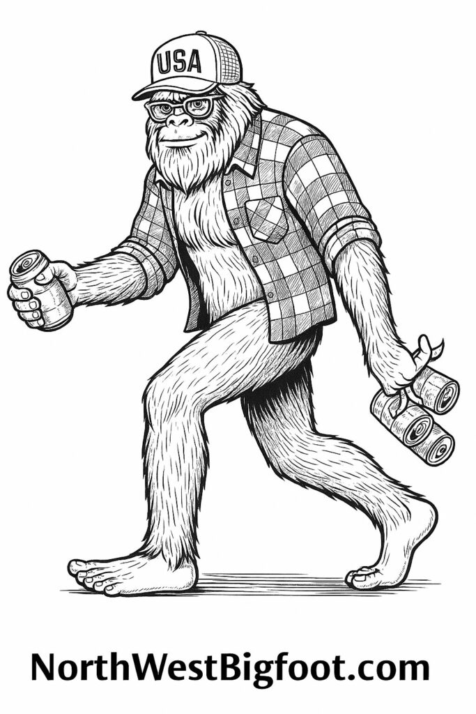 Bigfoot Coloring Book Volume 2 is a fun and engaging collection of 20 pages designed for Bigfoot enthusiasts and coloring fans alike!