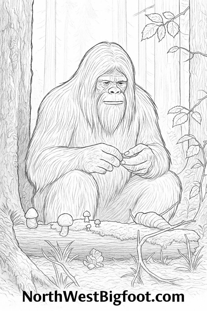 Bigfoot Coloring Book Volume 2 is a fun and engaging collection of 20 pages designed for Bigfoot enthusiasts and coloring fans alike!