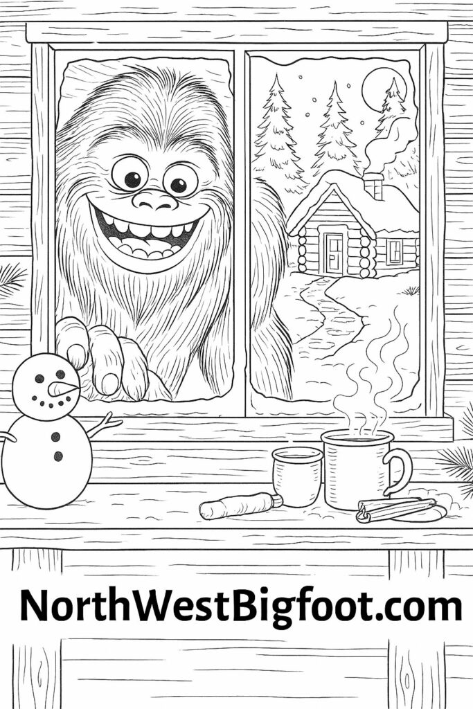 Bigfoot Coloring Book Volume 2 is a fun and engaging collection of 20 pages designed for Bigfoot enthusiasts and coloring fans alike!