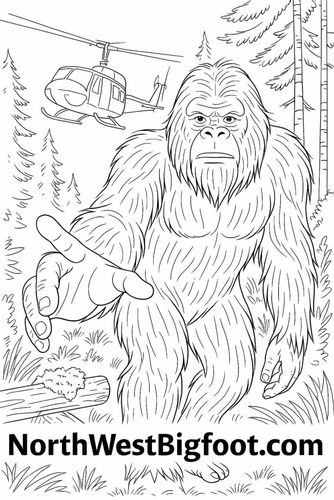 Bigfoot Coloring Book Volume 2 is a fun and engaging collection of 20 pages designed for Bigfoot enthusiasts and coloring fans alike!