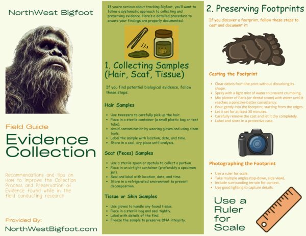 Bigfoot Evidence Collection Procedure - Field Guide