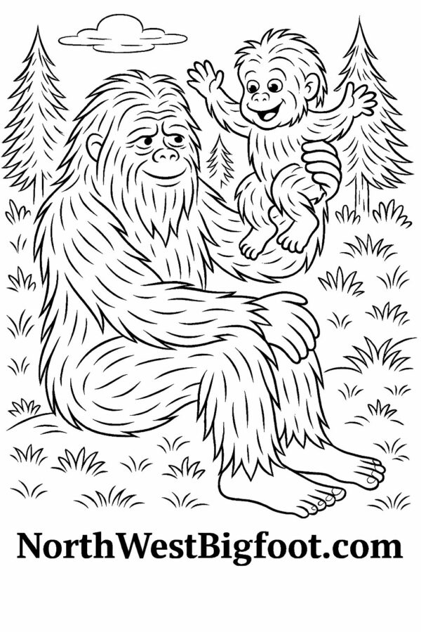 Bigfoot Coloring Book - Volume 1 - Image 10