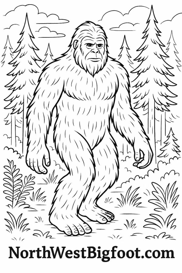 Bigfoot Coloring Book - Volume 1 - Image 6