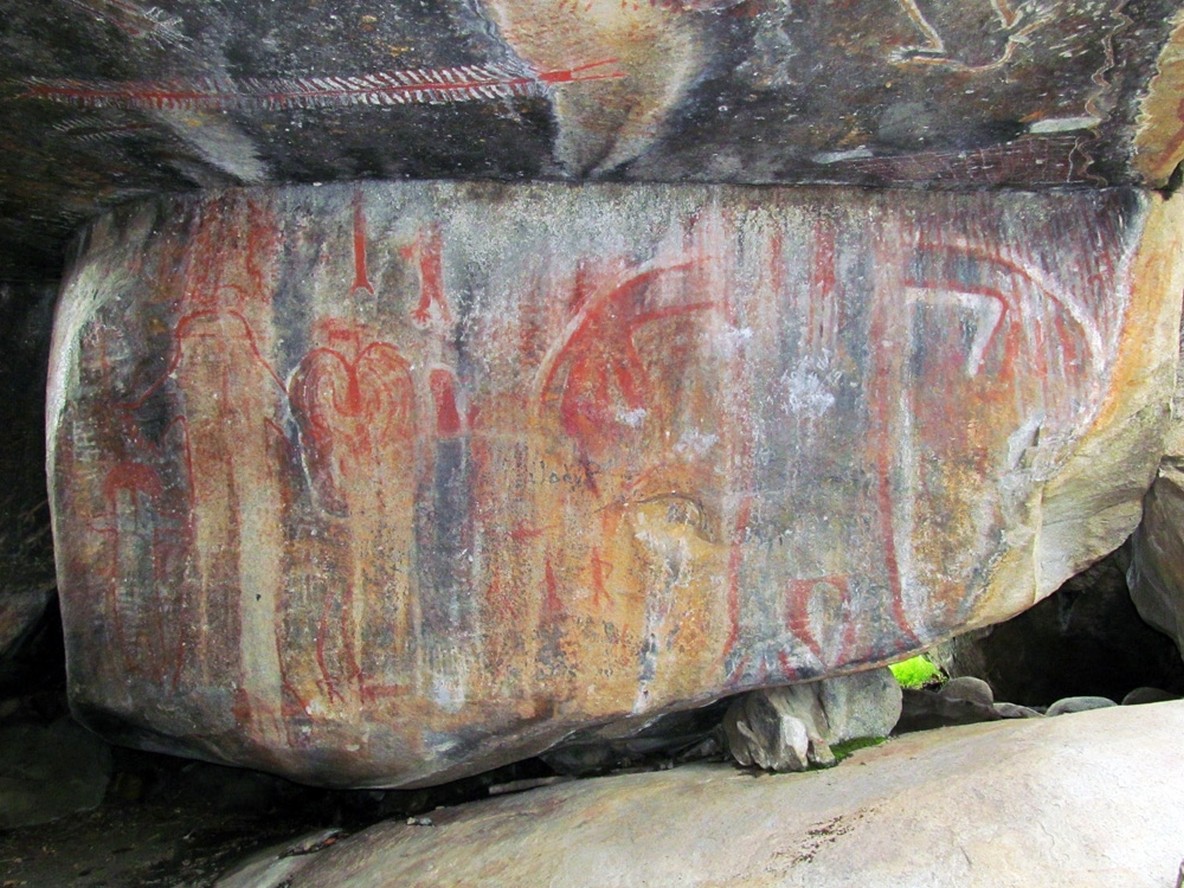 The Hairy Man pictographs at Painted Rock, located on the Tule River Indian Reservation, are considered one of the oldest known depictions of Bigfoot-like creatures.