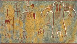 The Hairy Man pictographs at Painted Rock, located on the Tule River Indian Reservation, are considered one of the oldest known depictions of Bigfoot-like creatures.