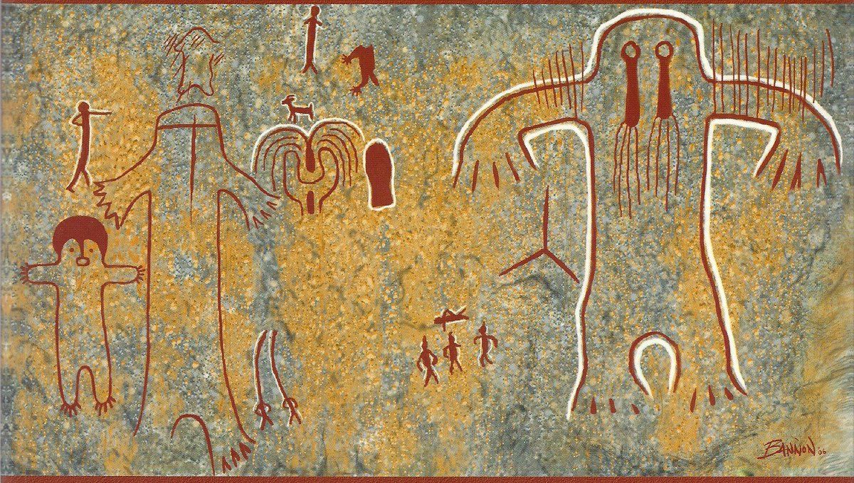 The Hairy Man pictographs at Painted Rock, located on the Tule River Indian Reservation, are considered one of the oldest known depictions of Bigfoot-like creatures.
