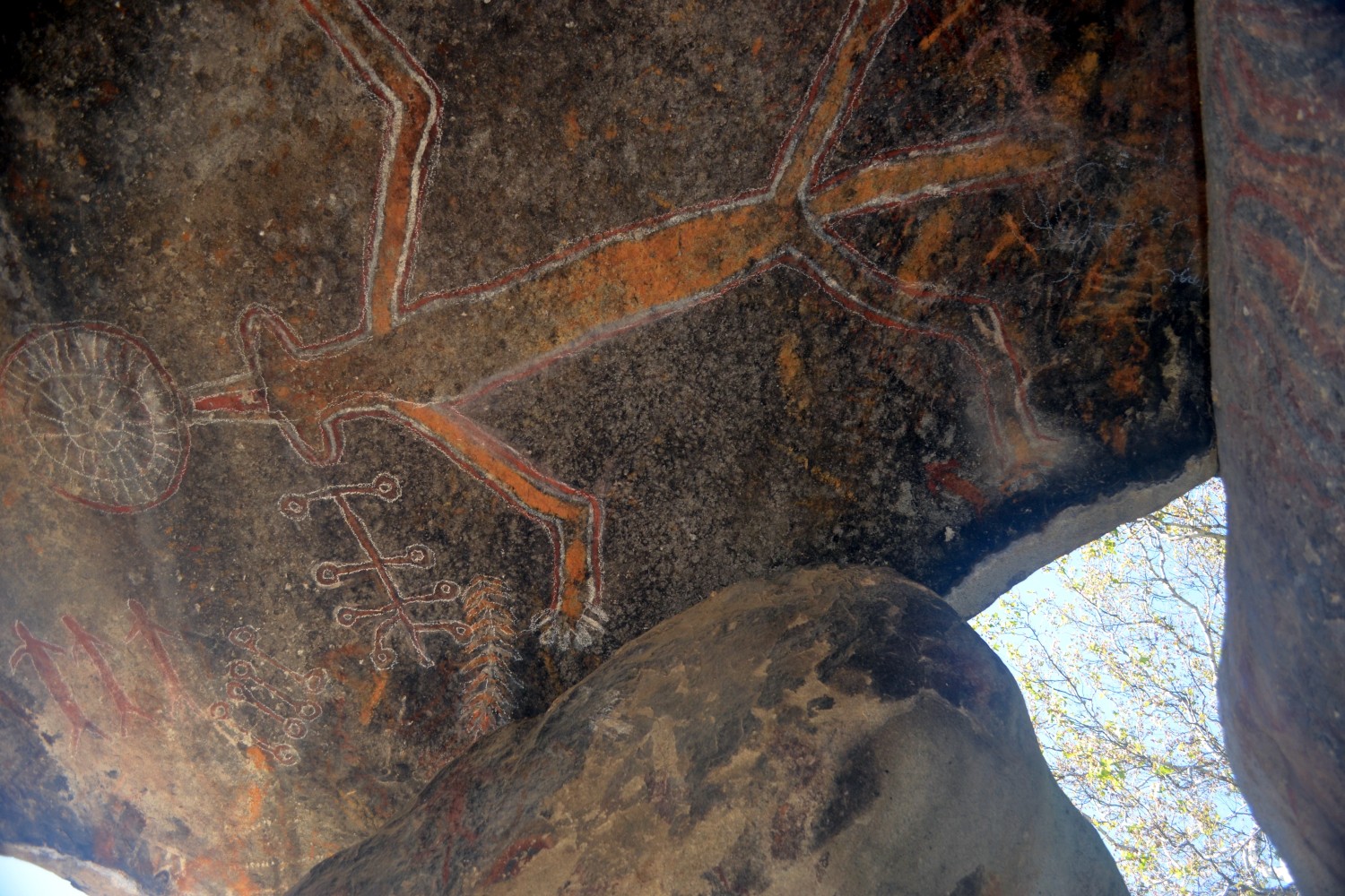 The Hairy Man pictographs at Painted Rock, located on the Tule River Indian Reservation, are considered one of the oldest known depictions of Bigfoot-like creatures.