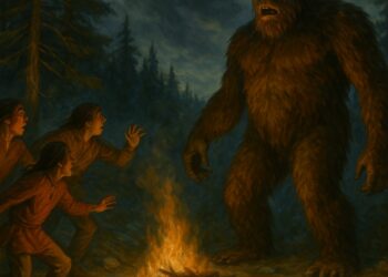 Sasquatch legend and story of young hunters who took more game than needed and were warned by Sasquatch