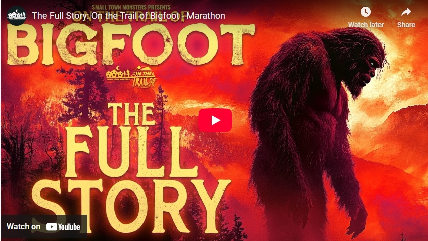 The Full Story: On the Trail of Bigfoot - Marathon is a documentary series by Small Town Monsters, featuring multiple episodes that explore the legend, search, and discoveries surrounding Bigfoot.