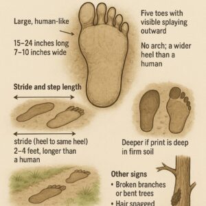 What to look for when tracking Bigfoot