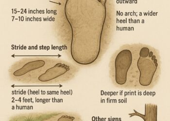 What to look for when tracking Bigfoot