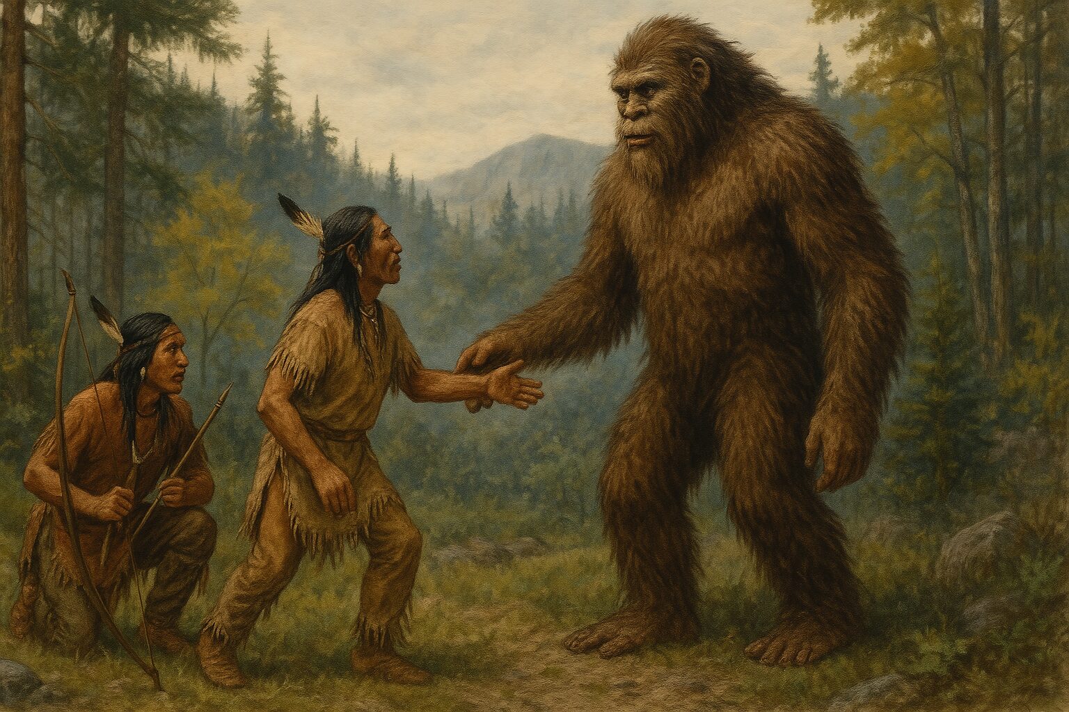 Native American folklore is rich with stories of Bigfoot-like creatures, many of which are lesser known but deeply fascinating. Here are a few intriguing examples: