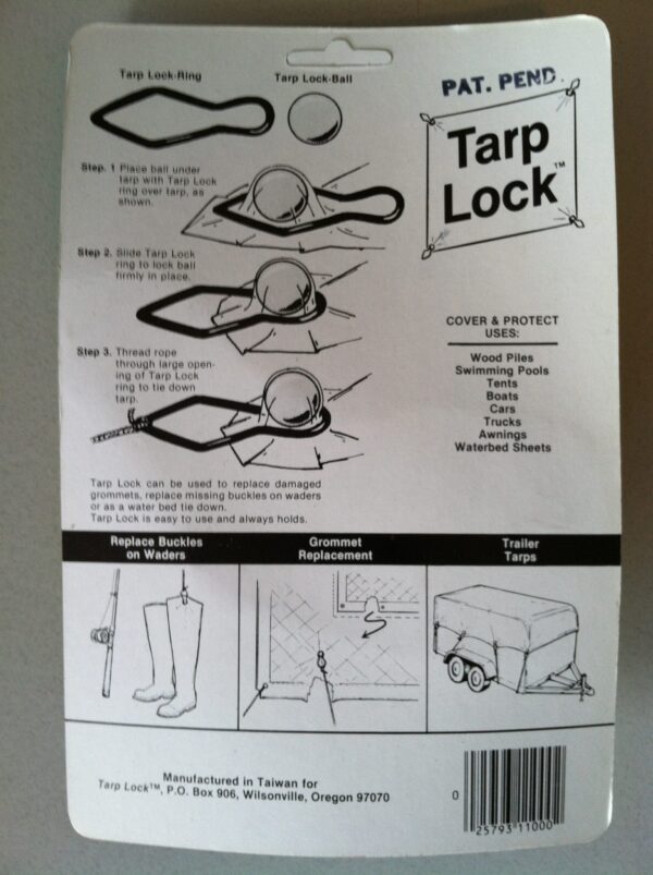 Tarp Lock - Tarpaulin Fastener Set - Image 3