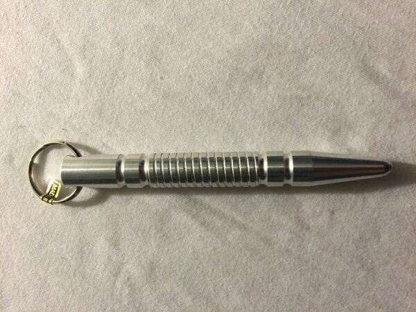 Kubaton Self Defense Key Ring, Silver