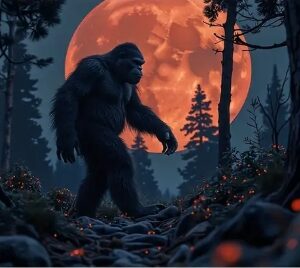 1pc Bigfoot for Man & Moonlight Forest Printed Party Banner - Durable Polyester Indoor/Outdoor Backdrop for Weddings, Birthdays, Anniversaries, Easter, Valentine's Day, Father’s Day - All-Season Event Decor