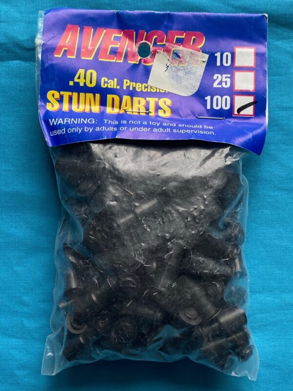 100 Pack - Blow Gun - Darts, Stun .40 Cal - 100 Pack Black