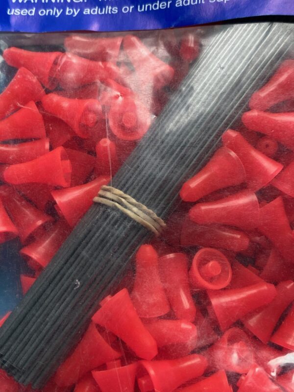 .40c Pro-Length Spearhead Blowgun Darts - 100 Pack Red - Image 2
