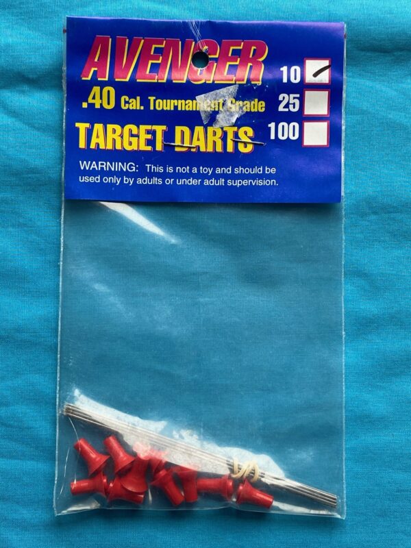 Blow Gun - Target Darts, .40 Cal - 10 Pack Red