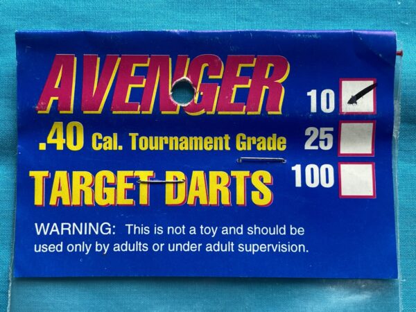 Blow Gun - Target Darts, .40 Cal - 10 Pack Red - Image 3