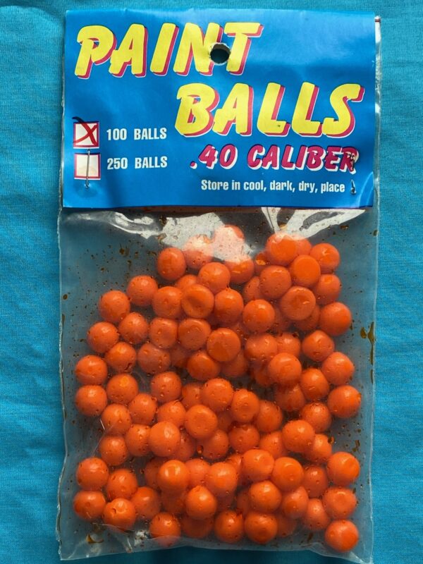 100 pack – .40 cal Paintballs for Blowguns or Slingshots – Orange