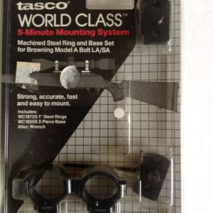Tasco World Class Steel Ring & Base Set - Browing Model A Bolt  LA/SA - WC1855/72D