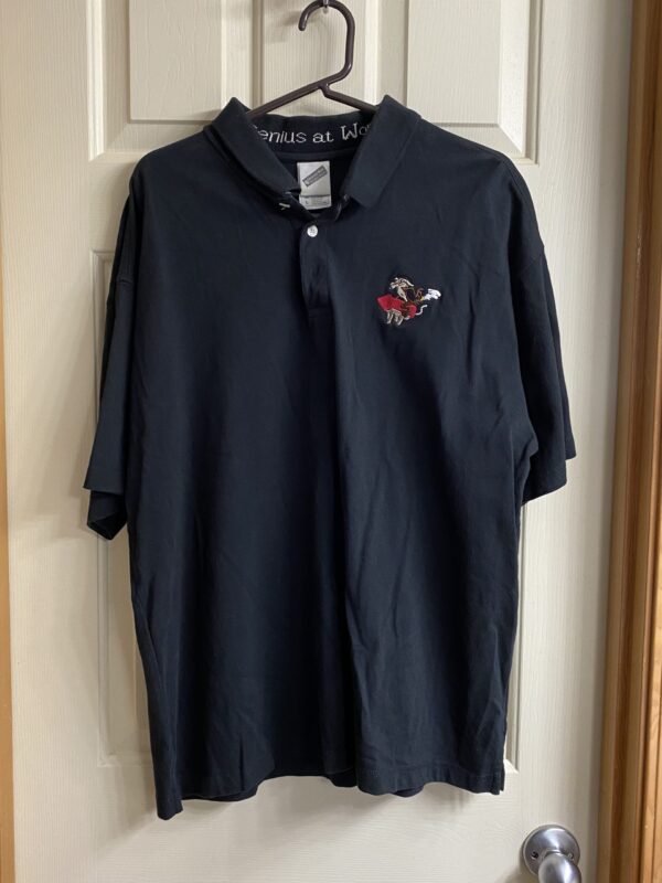 Vintage Warner Bros Studio Polo Shirt - Genius at Work - Coyote