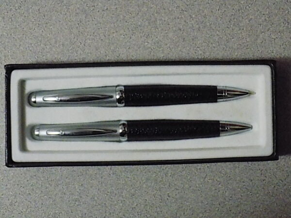 Pierre Cardin Pen & Pencil Set - Black/Silver - Image 4