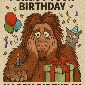 Bigfoot Birthday eCards - I Almost Forgot Your Birthday #6