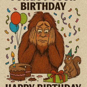 Bigfoot Birthday eCards - I Almost Forgot Your Birthday #7
