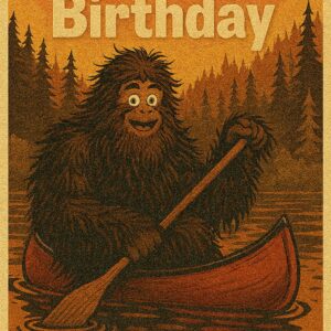Bigfoot Birthday - Canoe 3