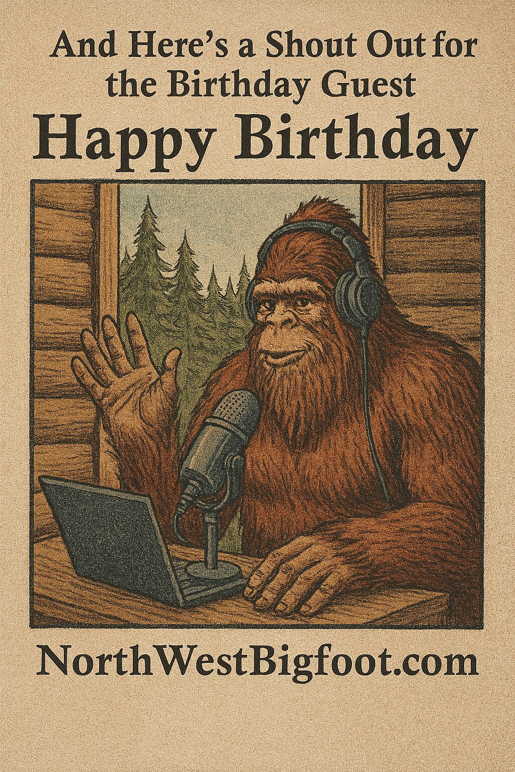 Bigfoot Birthday eCards - Podcast Shout Out #1